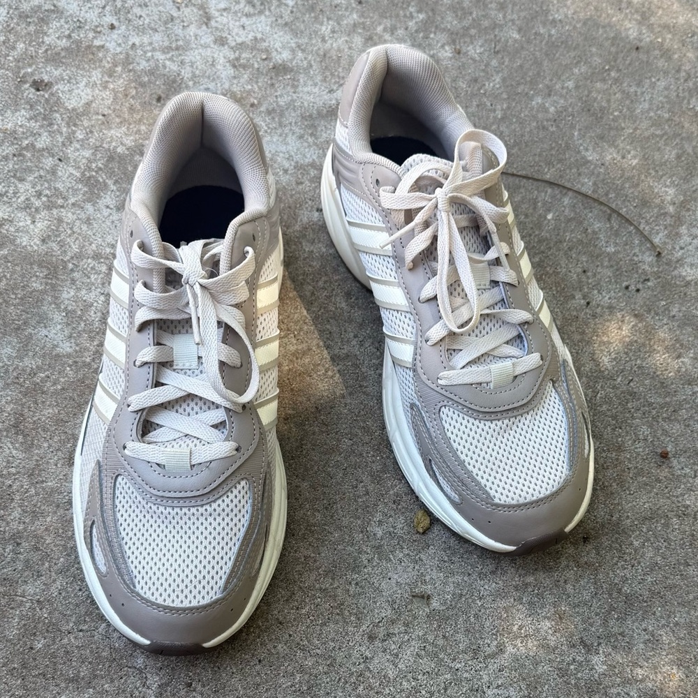 Women's Adidas Beige Athletic Shoes